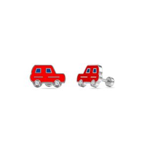 Red Car Stud Earrings